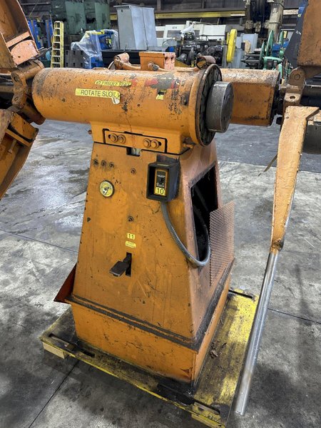 2500 LBS X 24" COOPER WEYMOUTH DOUBLE END PULL-OFF COIL REEL UNCOILER: STOCK #22620