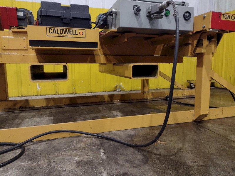 4,000 LBS X 16"-60" X 120" CALDWELL MODEL #60BMS-2-60 BATTERY POWERED REMOTE CONTROL SHEET LIFTER: YOBRO #24914