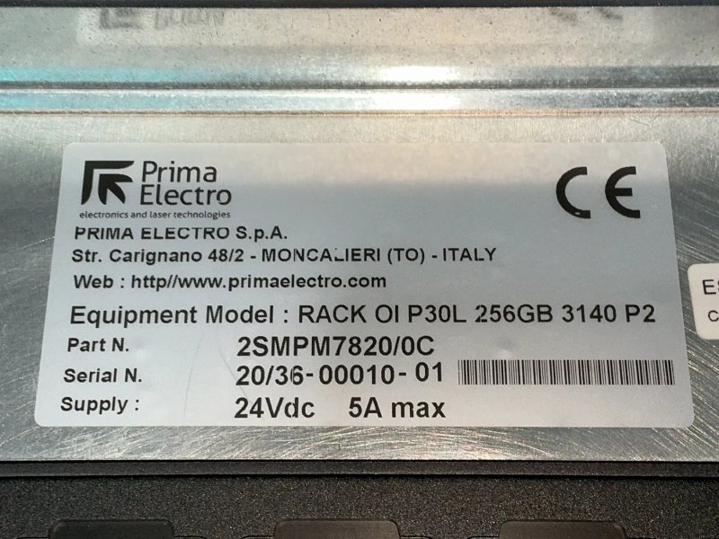 Prima Electro Industrial Controller Unit Rack Oi P30l 256gb 3140 P2 - 2smpm7820/0c