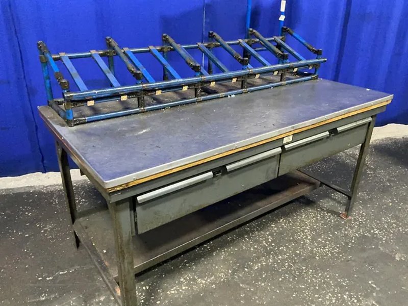 Strong Hold  36” X 72” / 2 Drawers  Workbench  - T7236-mt-2dbg