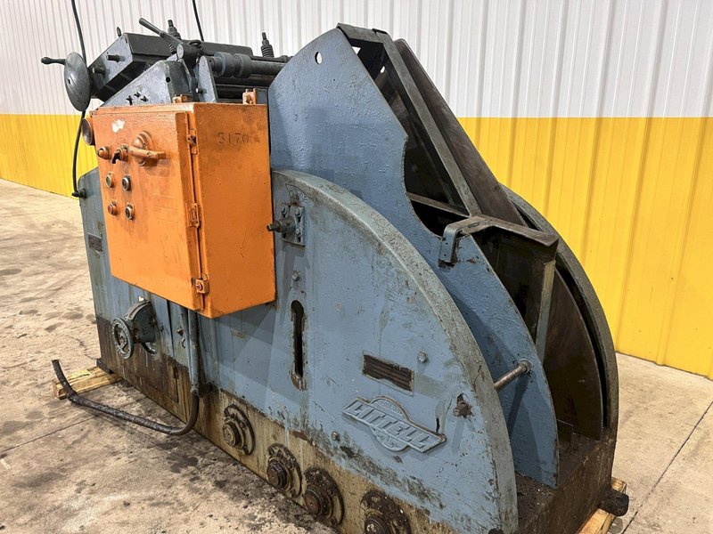 12" X .125" X 4,000 LB LITTELL COIL CRADLE WITH POWERED STRAIGTENER: STOCK #21708