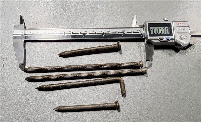 5/16" J G Kayser Model FN-1280 Nail ( spike ) 2 Blow Header