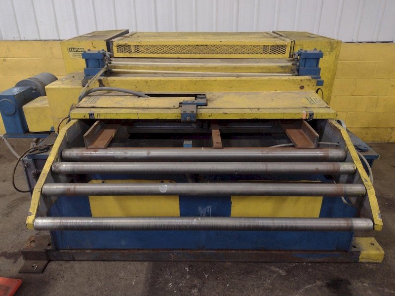 48" X 18 GA BRADBURY "BOSS-48" COIL STRAIGHTENER &amp; FYLING SHEAR STOCK #3190
