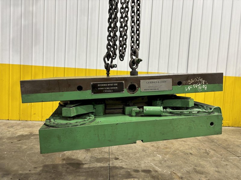 36" X 48" GIDDINGS &amp; LEWIS AIR LIFT ROTARY TABLE: STOCK #23587