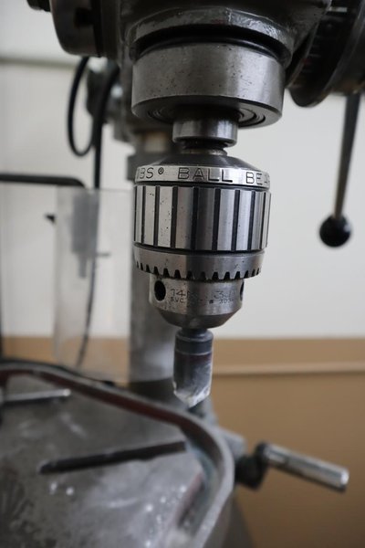 Continental 14" Drill Press on Work Bench, 12 Speed, Single Phase, 1/2 HP- Auction Item