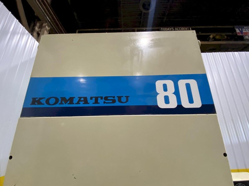 80 TON KOMATSU MODEL #OBP80 OBS GAP FRAME STAMPING PRESS, 3" STROKE: STOCK #18758