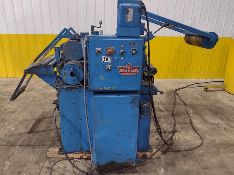 24" COOPER WEYMOUTH 7 ROLL MOTORIZED POWERED COIL STRIP STRAIGHTENER: STOCK #23702