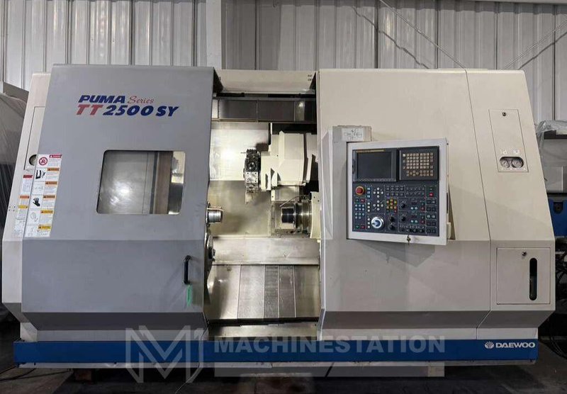 Daewoo Puma TT2500SY Multi Axis CNC Lathe – Y Axis Twin Spindle Twin Turret