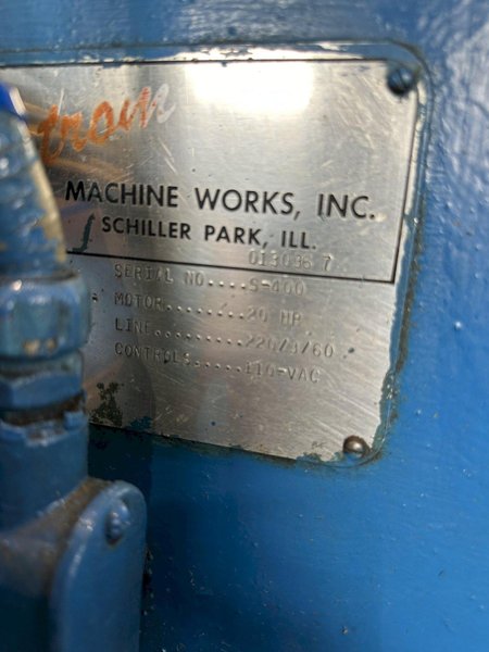 54" X .104" DAHLSTROM S54-12-10 9 ROLL LEVELER/FLATTENER. STOCK # 0467224