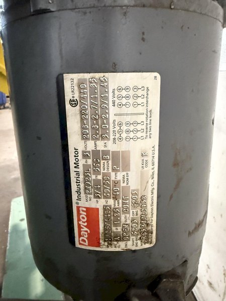 1,800 LB X 12" RAPID AIR XL-1812-M POWERED UNCOILER. STOCK # 0773625