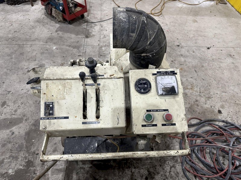 13" WIDE X 15 HP GOFF MODEL #15E13 PORTABLE SURFACE &amp; FLOOR SHOT BLASTER &amp; DUST COLLECTOR: STOCK #21291