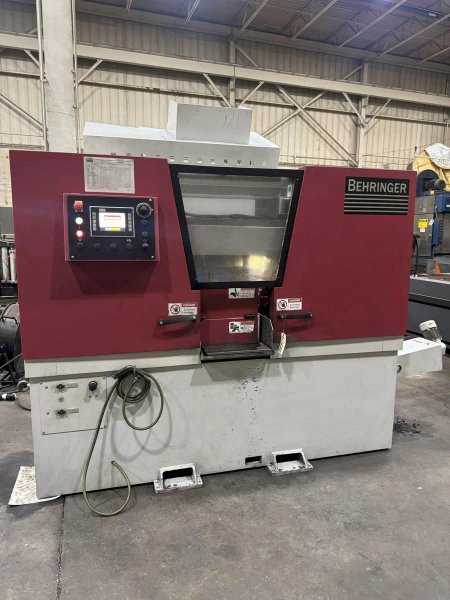 USED BEHRINGER 11.8" X 10.2" DUAL POST AUTOMATIC BANDSAW MODEL HBE 261A, Year: 2021