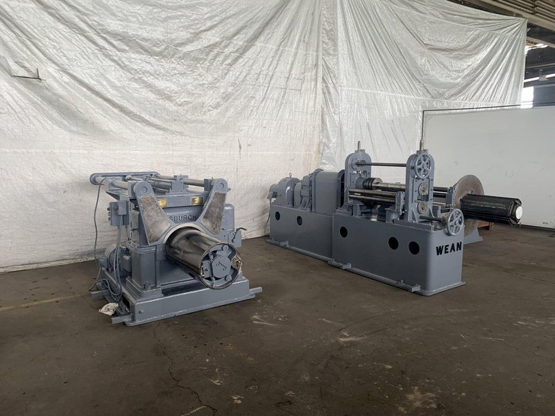 6,000 LB X 24" X .125" WEAN SLITTING LINE. STOCK # 2400119