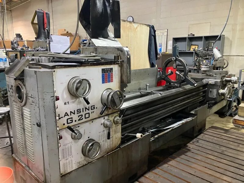 1980 G20 120" Engine Lathe w/ 2-Axis DRO