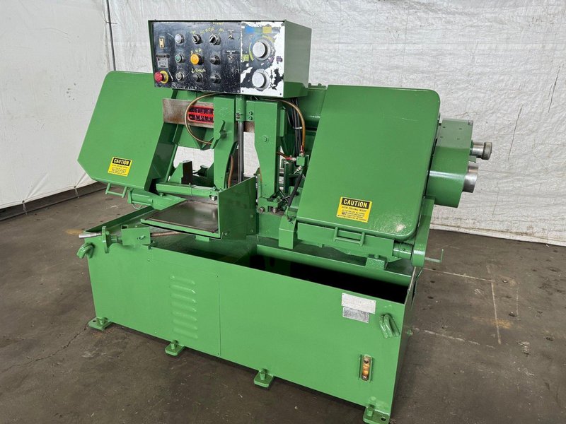 10" X 14" PEERLESS B1014A HORIZONTAL BANDSAW. STOCK # 0787424