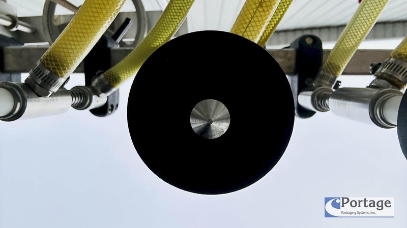 Inline Filling Systems  | Six-Headed Semi-Automatic  |  Overflow Filler