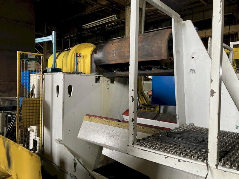 50,000 lbs x 48" x .125" Automatic Feed Co. Coil Feed Line, Uncoiler, Car, Peeler, Pinch Roll, Crop Shear, Straightener, Threading Table, Servo Feeder, Exit Chopper