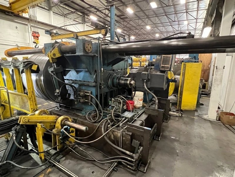 72" x 50,000 LB WARNER &amp; SWASEY 72-40 RECOILER STOCK# 4166