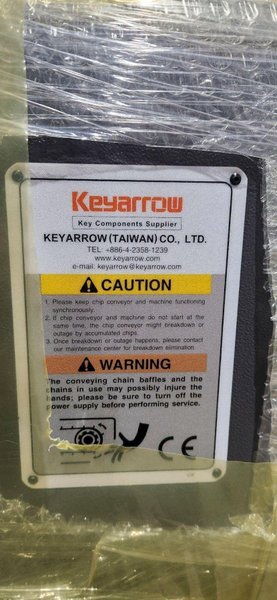 KEYARROW KAH-200 2021 CHIP CONVEYOR 96″ LENGTH 14″ WIDE  NEW