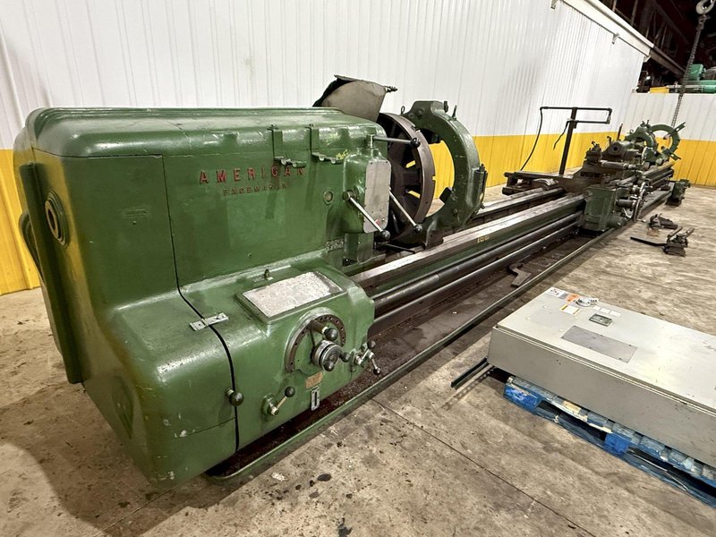 40" X 420" /35' AMERICAN MODEL H HEAVY PATTERN ENGINE LATHE, 2-7/8" HOLE: STOCK #22746
