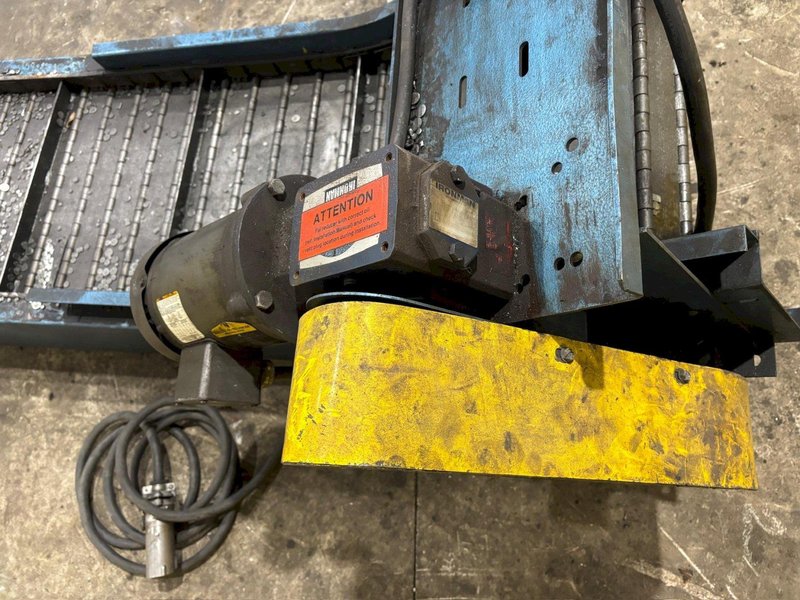 18" WIDE x 96" LONG STEELTRAK MODEL #T2-721-18" FLUTED BELT PARTS CONVEYOR, NEW 2021: YOBRO #24475
