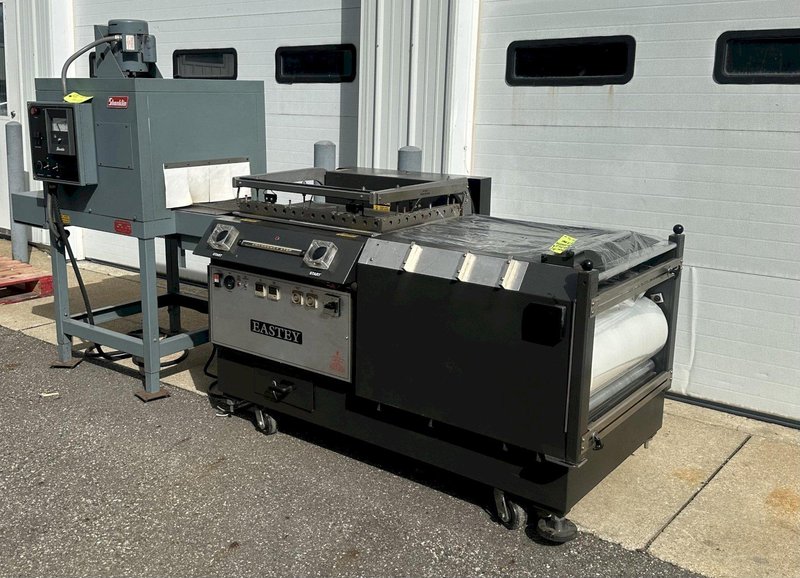 COMPLETE SHRINK PACKAGING SYSTEM Eastey EP2028TK L-Bar and Shanklin T-6XL Heat Shrink Tunnel