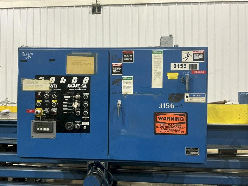 30" X 40" SELCO MODEL HSO-128A AUTO-TIE TOP LOADING HORIZONTAL HYDRAULIC BALER SYSTEM, W/ CONVEYOR &amp; DUMP HOPPER: YOBRO #26210