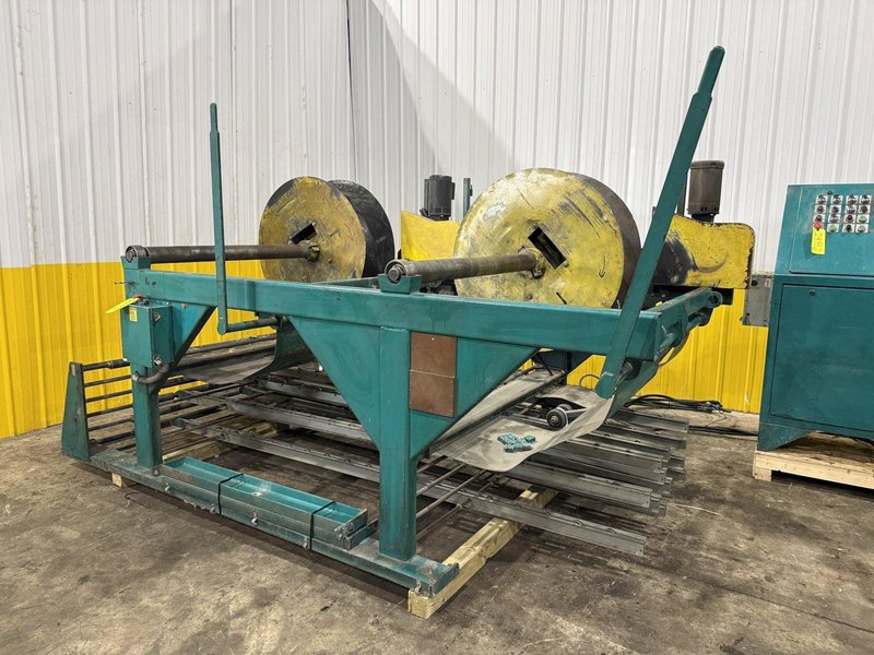 60" x 16 GAUGE IOWA PRECISION MODEL #GAF60-6 COIL SLEAR (SLITTING &amp; CUT-TO-LENGTH) LINE, WITH UNCOILERS &amp; SIDE PUNCHING / NOTCHING: YOBRO #24552
