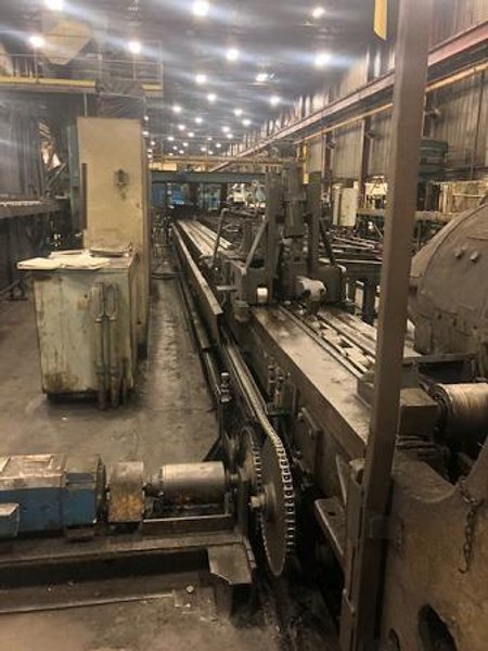 50,000 LBS VAUGHN DOUBLE PULL SINGLE CHAIN BAR DRAWBENCH