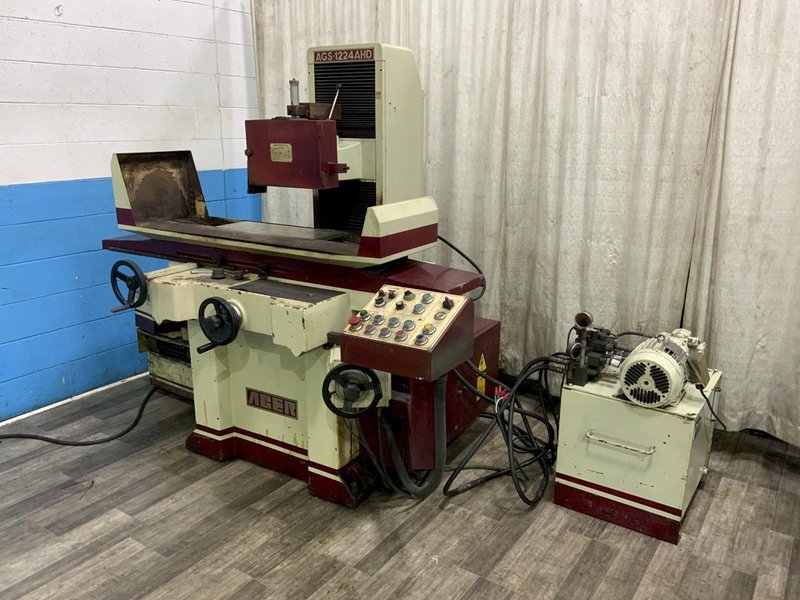 12" X 24" ACER MODEL AGS-1224 AHD HORIZONTAL SURFACE GRINDER: STOCK #81421