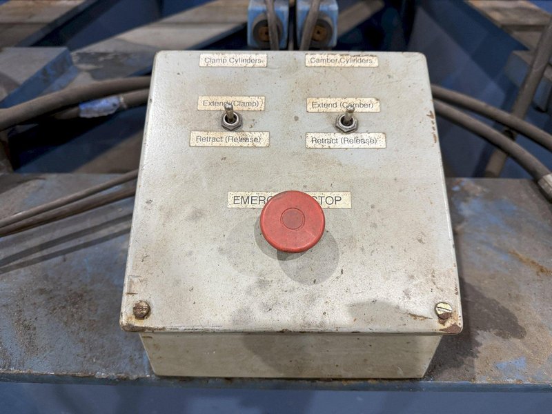 250 TON X 21' CAMBCO HYDRAULIC BEAM CAMBERING / BENDING MACHINE: YOBRO #24412