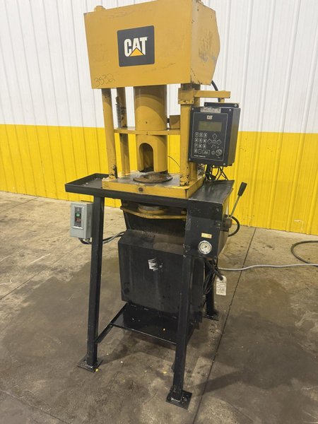 CAT CRIMPUTER HOSE CRIMPER &amp; COUPLING PRESS , WITH TOOLING DIES &amp; ENERPAC HYDRAULIC UNIT: YOBRO #24865