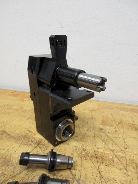 Heimatec 8 019 46 165, VDI40 Drive Lathe Radial Live Tool, Double Sided ER32 Collet with (3) ER16 Collet Adapters- Auction Item