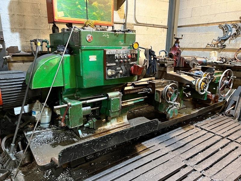 NO. 3A WARNER &amp; SWASEY M3500 SADDLE TYPE TURRET LATHE