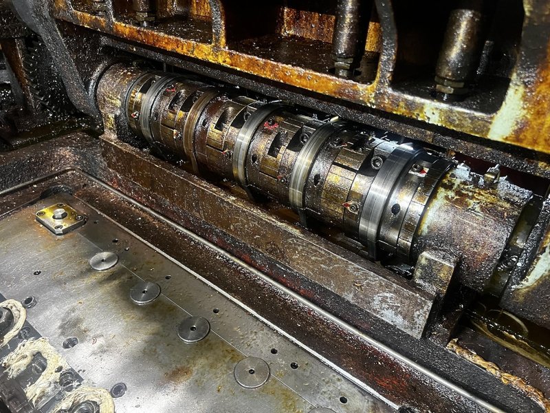 Asahi Okuma Model APF-1513-5 Five Die Progressive Heading Machine
