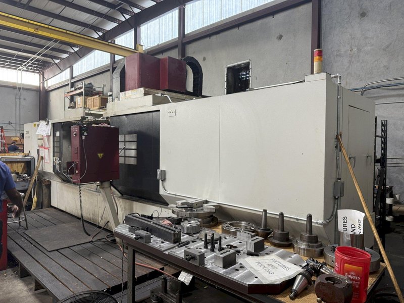 OKK, MODEL KCV 800 CNC VERTICAL MACHINING CENTER, 120" X, 33" Y, 28" Z, 40 ATC, 12,0000 RPM, 2007, EXC.