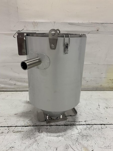 New AEC Drying Hopper, WH30, Approx. 30 lb Capacity, Insulated, Stainless Steel
