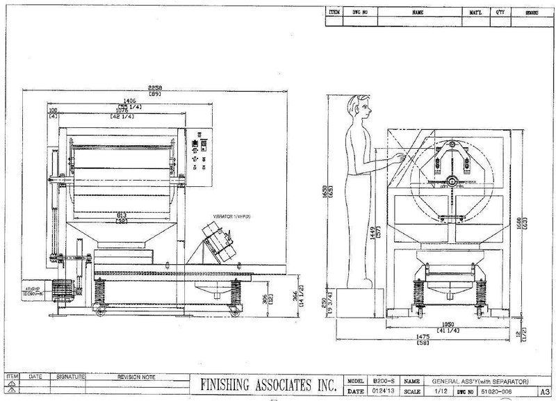 Finishing Associates B200 Centrifugal Barrel Finishing Systems