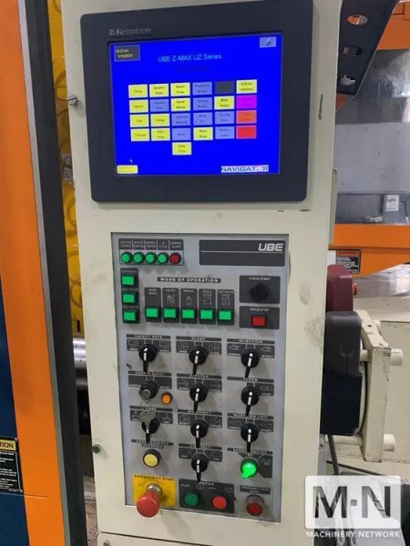 1000 TON 148 OZ UBE MODEL UZ1000 INJECTION MOLDING MACHINE MFG 2013