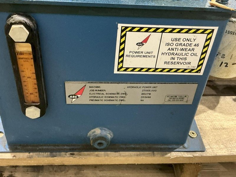 2018 ASC A-SERIES HYDRAULIC FEED SYSTEM: FOR CTL SHEAR, SLITTER OR ROLLFORMER: YOBRO #24961