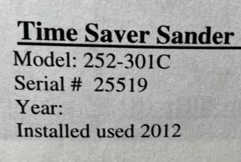 Timesaver 52" 2 Head Belt Grinder Sander - 252-301c