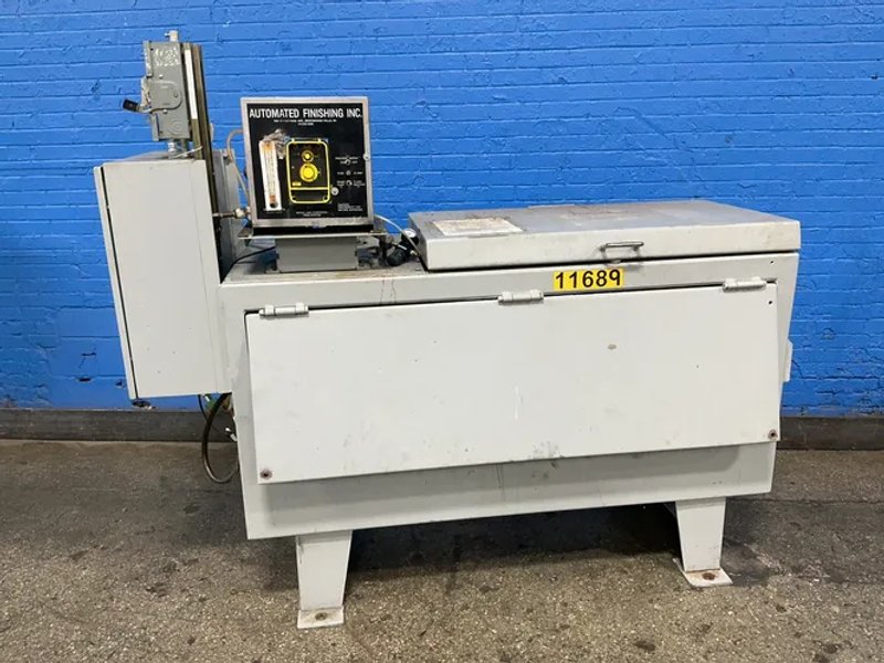 Automated Finishing Inc. 3 Hp / Three 11.5”x11” Tanks Vibratory Finisher - 12v5