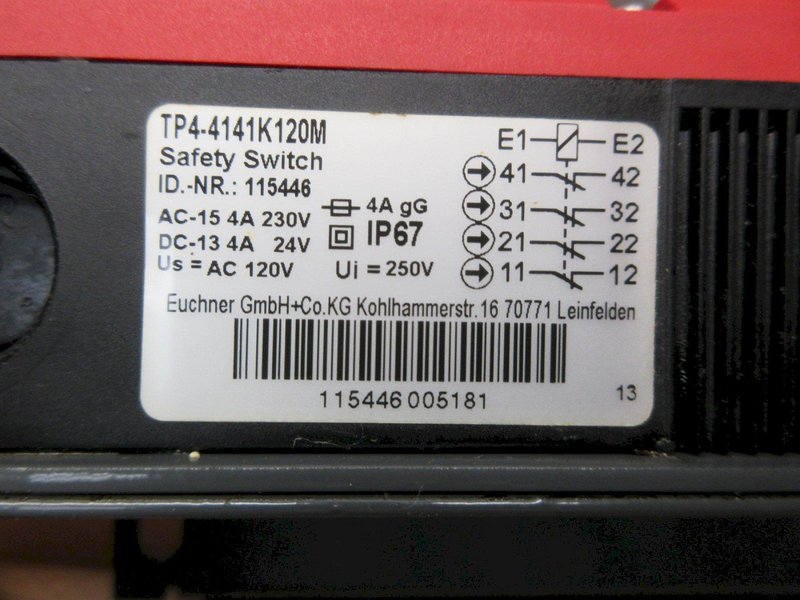 Used Haas 32-1095 CE DOOR INTERLOCK ASSY B (NO KEY) W/ Mounting Bracket &amp; Cable
