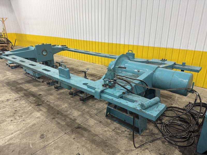 500 TON DRILL QUIP HORIZONTAL HYDRAULIC WHEEL PRESS WITH VICKERS HYDRAULIC UNIT: STOCK #23422