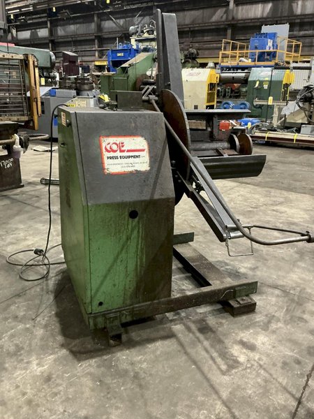 4,000 LBS x 18" COE MODEL #CPR-4018 MOTORIZED UNCOILER COIL REEL: YOBRO #26385