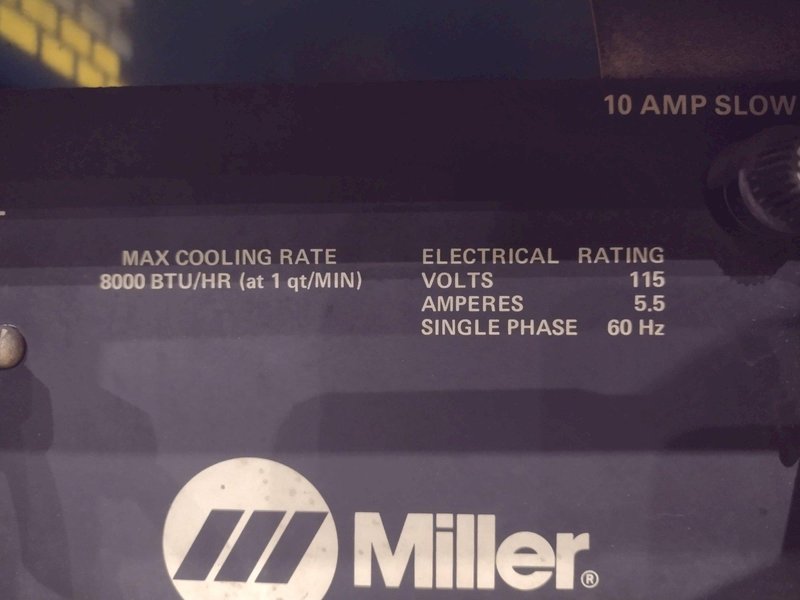 MILLER MODEL #SYNCROWAVE 250 AC/DC WELDER &amp; RADIATOR-1 CHILLER: YOBRO #24819