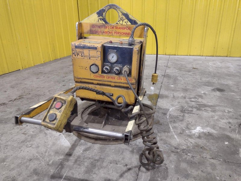 2,000 LBS ANVER LIFT MODEL #VP-1 VACUUM SHEET LIFTER: STOCK #23687