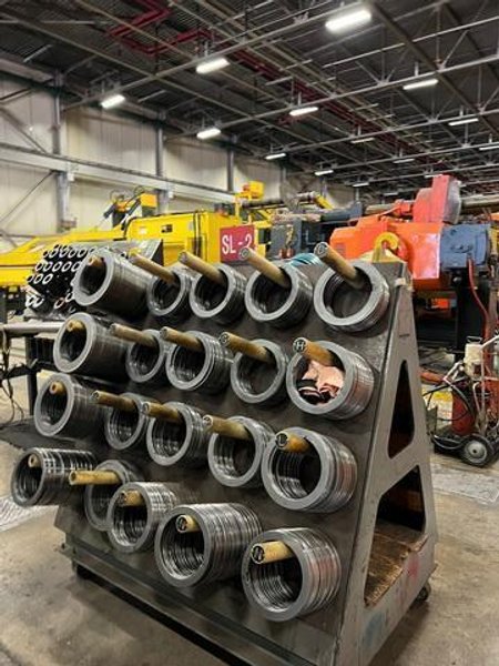 48" x .135" x 30,000# Stamco/Herr Voss Slitting Line with 2 Slitter Heads (14300)