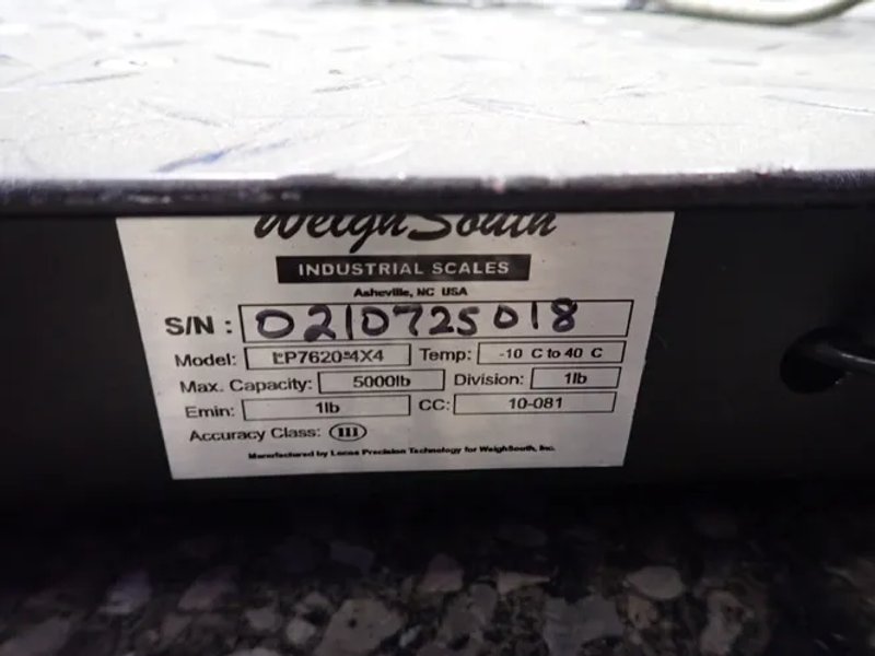 Industrial Scales  5000 Lbs / 48" X 48" Digital Floor Scale  - Lp760-4x4