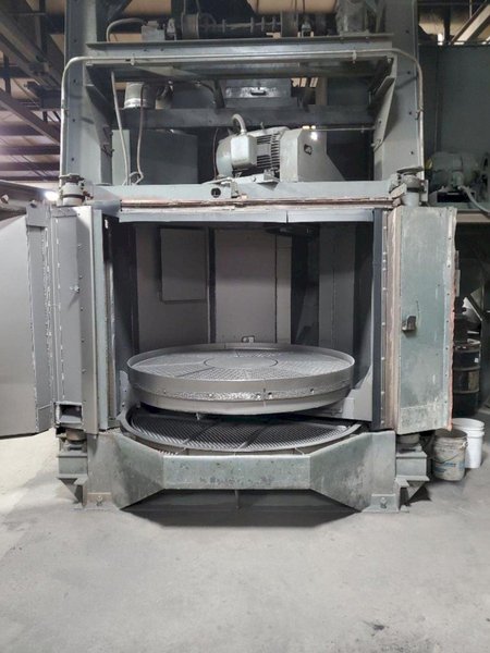 72" PANGBORN MODEL #6LK ROTOBLAST SWING OUT TABLE (2 TABLES)  SHOT BLAST MACHINE: STOCK #22783